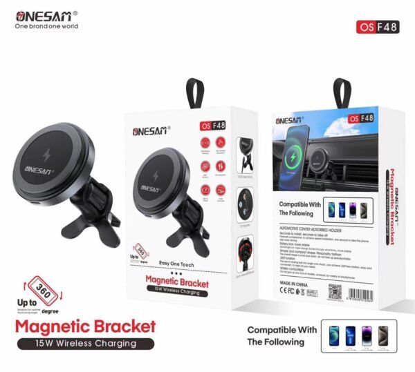 Onesam Magnetic charger with holder 15W (OS-F48)